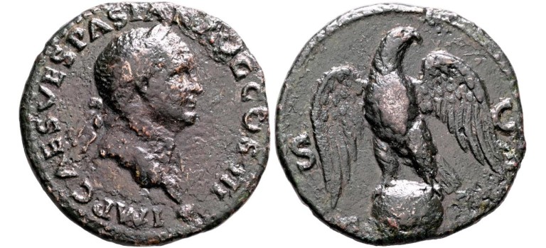 Vespasianus  - AS Adelaar ZEER ZELDZAAM!  (JA26135)