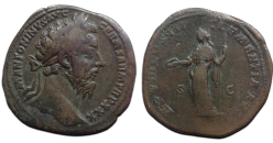 Marcus Aurelius - Clementia sestertius! (JA26136)