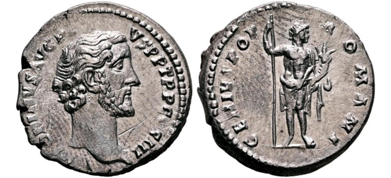 Antoninus Pius - GENIUS POP ROMANI prachtig!  (JA26137)