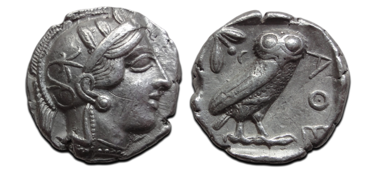 ATHENIAN OWL - Greek Tetradrachm (JA26147) ATHENIAN OWL - Greek Tetradrachm (JA26147)