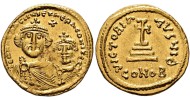 Heraclius  -  Gouden solidus met zijn zoon! (JA26148)