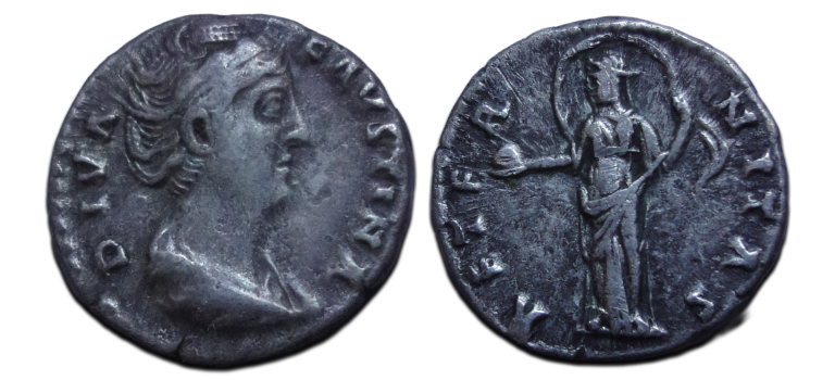 Faustina I - denarius AETERNITAS  (JA2623)