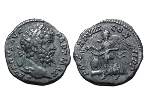 Septimius Severus - Victoria denarius (JA2635)