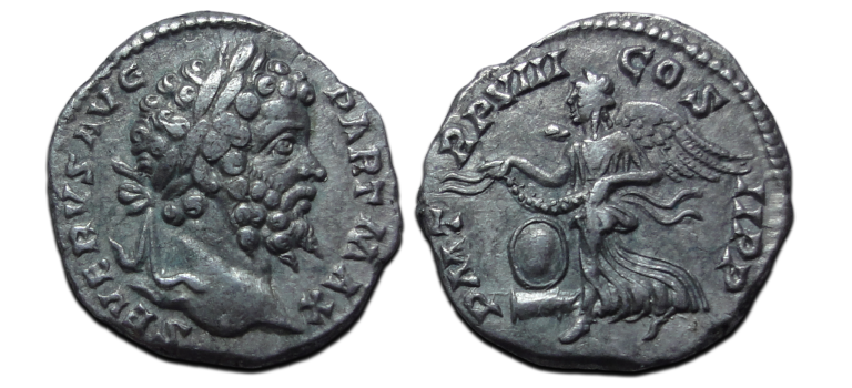 Septimius Severus - Victoria denarius (JA2635)