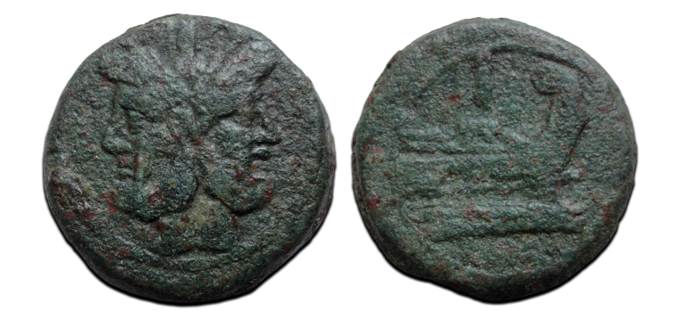 Roman republic - Janus Head As after 211 BC! (JA2640)