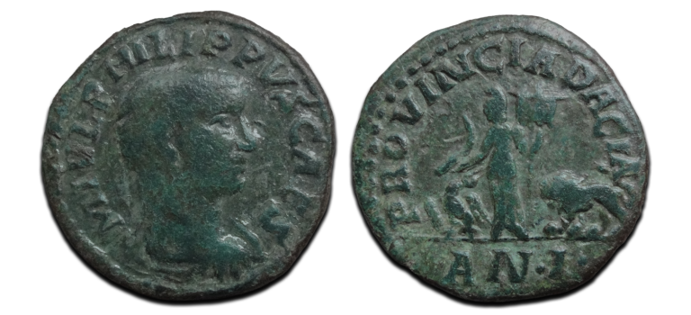 Philip I - Dacia with eagle and lion RARE (JA2658)