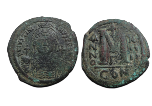 Justinian I - large coin 38 mm!  (JA2662)