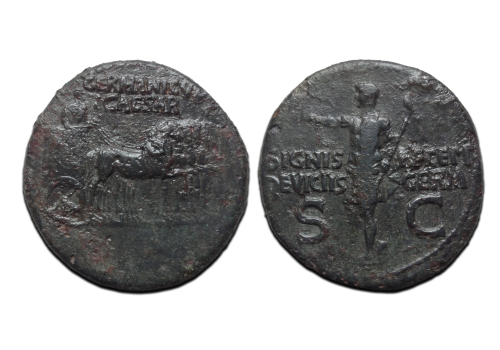 GERMANICUS AS -  Germanicus in vierspan schaars (JA2669)