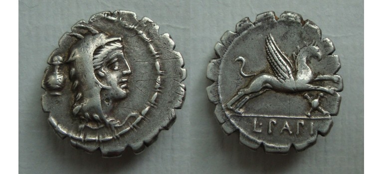 Roman republic - denarius L. Papius griffin 79 BC  (JUL2211)