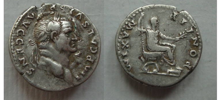 Vespasianus - denarius PONTIF MAXIM! (JUL2215)