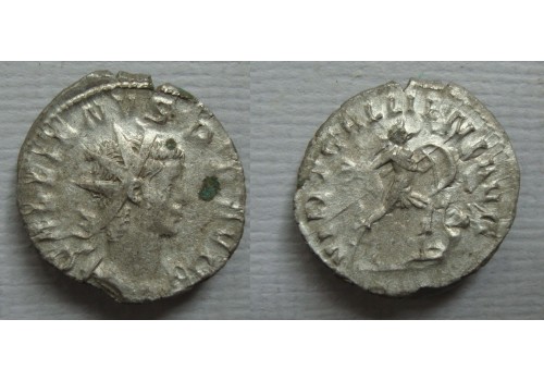 Gallienus -  VIRT GALLIENI zeldzame en bijzondere munt! (JUL2265)