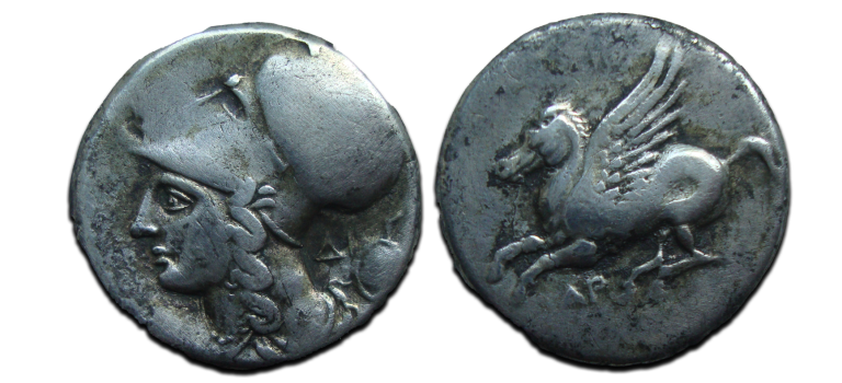 Greek Coins - Pegasos and Athena STATER (JUL2524) Greek Coins - Pegasos and Athena STATER (JUL2524)