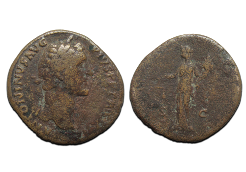 Antoninus Pius - AEQVITAS sestertius (JUL2537) Antoninus Pius - AEQVITAS sestertius (JUL2537)