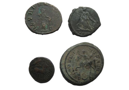 3 roman coins: Constantine the great, Probus, Gallienus (JUN2544)