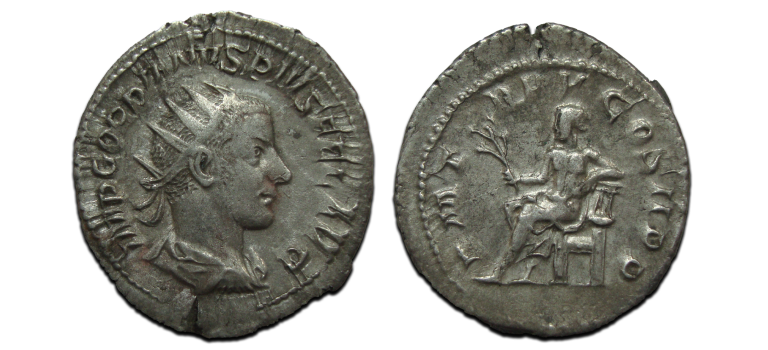 Gordian III- Apollo seated (JUL2545)