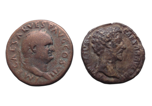 Aanbieding - 2 Romeinse munten (JUL2605)
