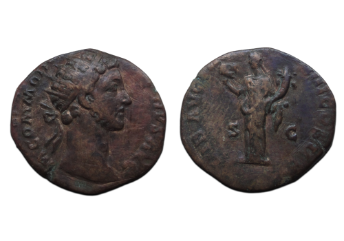 Commodus - Liberalitas Dupondius zeldzaam! (JUL2606)