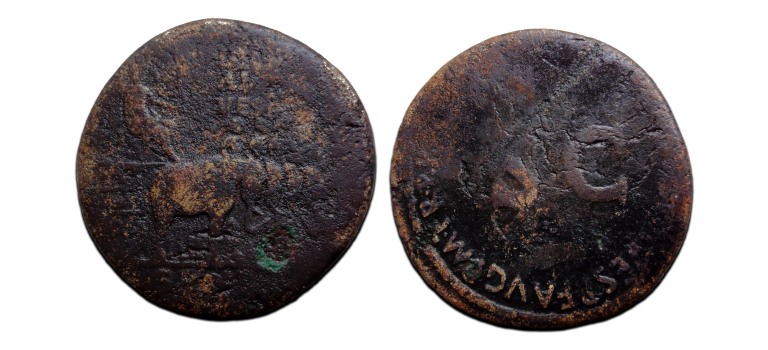 Vespasianus - Sestertius Vierspan van Olifanten BIJZONDER (JUL2610)