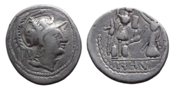  Romeinse Republiek - Geto-Daciër denarius, interessant en uniek! (JUL2616)