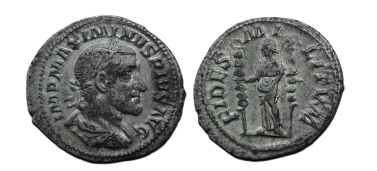 Maximinus I - denarius FIDES MILITVM  (JUL2622)