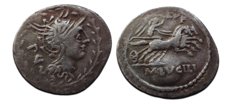 Romeinse republiek - denarius Lucilius Rufus 101 v. Chr. (JUL2637) Romeinse republiek - denarius Lucilius Rufus 101 v. Chr. (JUL2637)