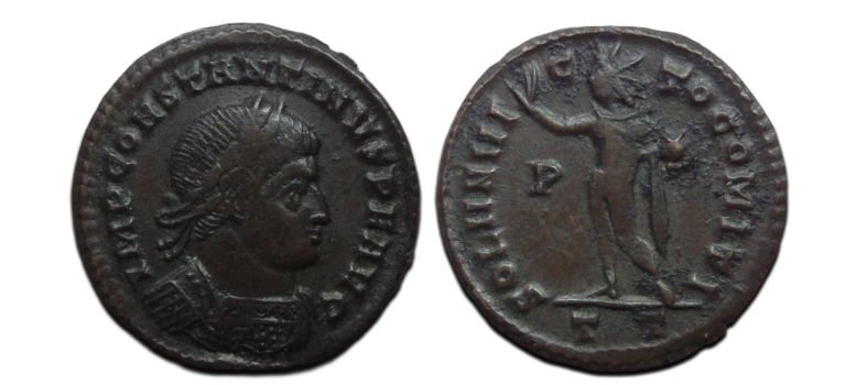 Constantijn de Grote - SOL Ticinum schaars (JUL2657) Constantijn de Grote - SOL Ticinum schaars (JUL2657)