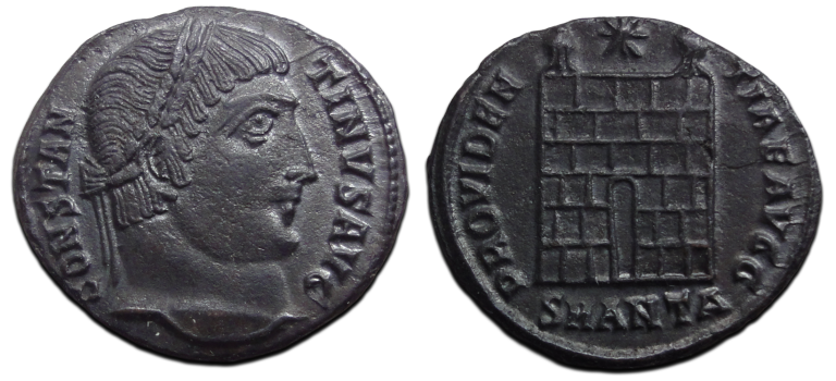 Constantine the great  -  Campgate Antioch very rare R4 (JUL2665)