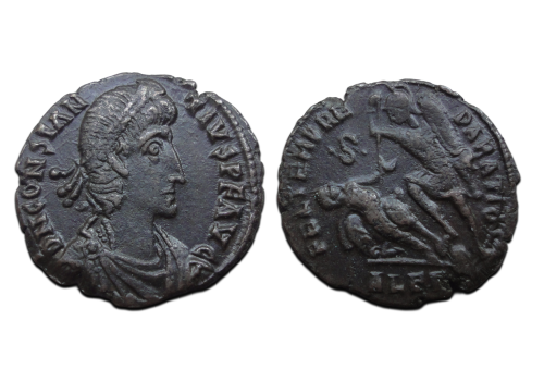 Constantius II - Gevallen ruiter (JUL2672)