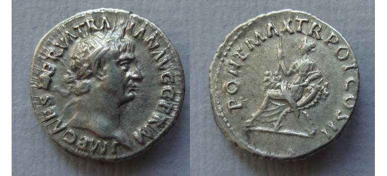 Trajanus - Abundantia denarius (JUN2220)