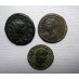 3 romeinse munten: Gallienus, Constantinopolis en Constans (JUN2235)