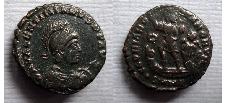 Valentinianus II - keizer op gallei  MOOI! (JUN2244)