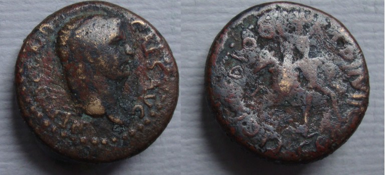 Nero - Corinthië met keerzijde Bellerophon en Pegasus ZELDZAAM (JUN2247)