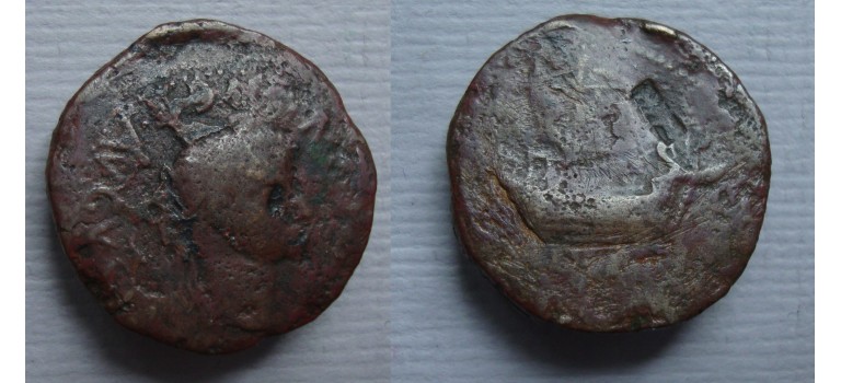 Tiberius - merchantman reverse (JUN2248)