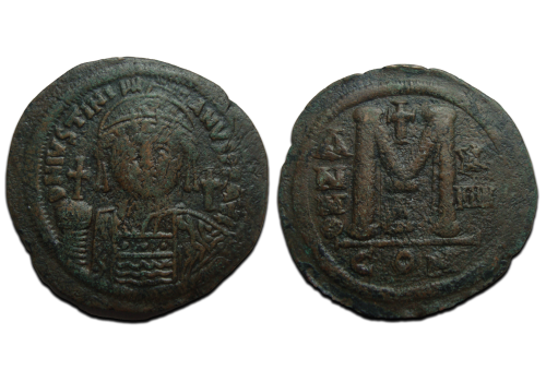 Justinian I - large coin 41 mm! (JUN2407) Justinian I - large coin 41 mm! (JUN2407)