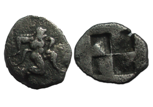 Griekse munten - Thasos Sater 500 - 463 voor Christus! (JUN2425) Griekse munten - Thasos Sater 500 - 463 voor Christus! (JUN2425)