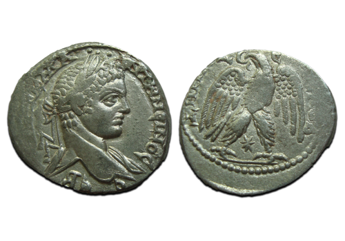 Elagabalus- Tetradrachme adelaar! (JUN2509)
