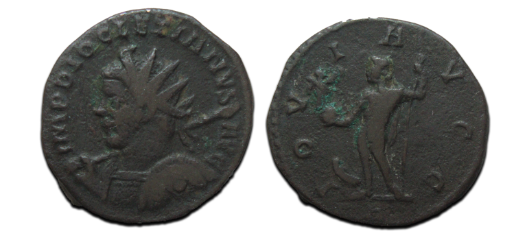 Diocletianus - Antoninianus JUPITER schaarse buste! (JUN25103)