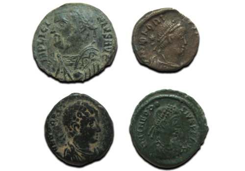4 roman coin coins (JUN2517)