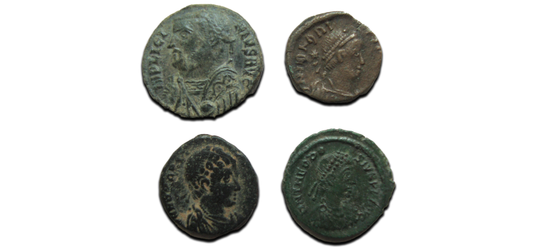 4 roman coin coins (JUN2517)