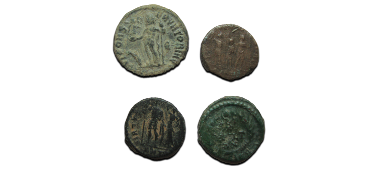 4 roman coin coins (JUN2517)