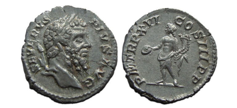 Septimius Severus - denarius Genius (JUN2534)