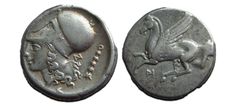 Griekse munten  - STATER Pegasus 350 - 300 v Chr.  (JUN2538)