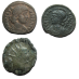 3 roman coins - Constans, Constantinopolis, Gallienus (JUN2553)