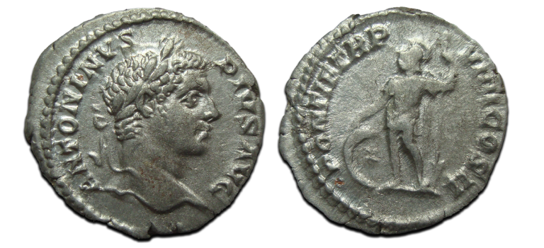 Caracalla-  Denarius Mars  (JUN2560)