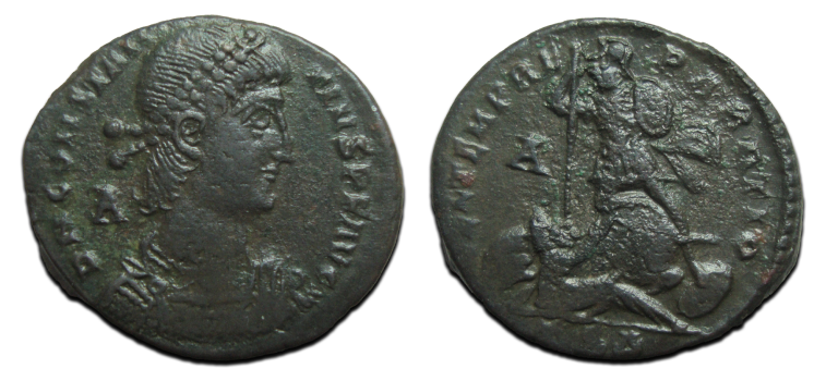 Constantius II - fallen horseman (JUN2568)