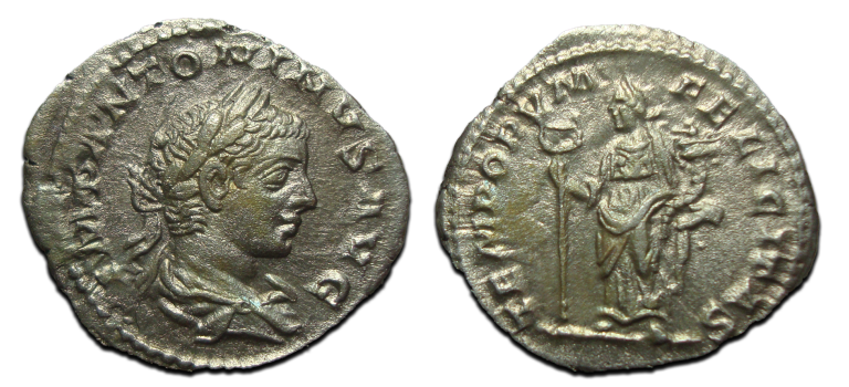 Elagabalus- denarius FELICITAS (JUN2570) Elagabalus- denarius FELICITAS (JUN2570)