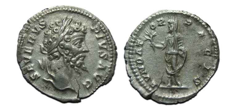 Septimius severus - denarius FVNDATOR PACIS aEF (JUN2571)