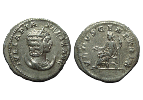 Julia Domna - VENUS GENETRIX antoninianus schaars (JUN2575)