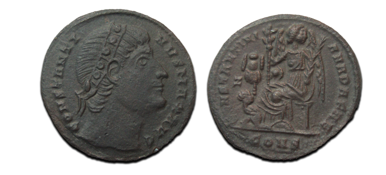 Constantine- DAFNE interesting coin! (JUN2576)