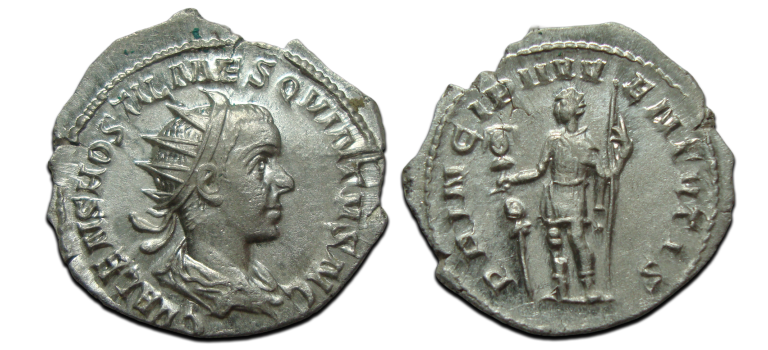 Hostilianus - zeldzame keizer (JUN2578) Hostilianus - zeldzame keizer (JUN2578)